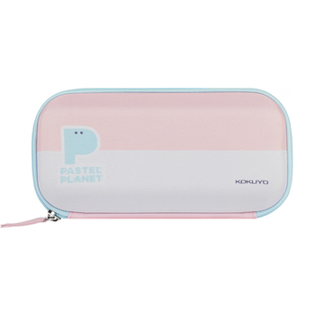 国誉（KOKUYO）(KOKUYO)淡彩星球·桌面摊开式笔盒学生收纳铅笔盒 粉色 1个 WSG-PCJ202P