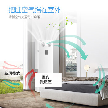 净松商用新风系统立柜机全热双向流交换新风机商场门店净化 VF-L1000/S*1台