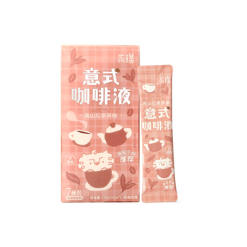 永璞意式浓缩黑咖啡液0脂速溶美式拿铁 高山红茶风味 25g*7条