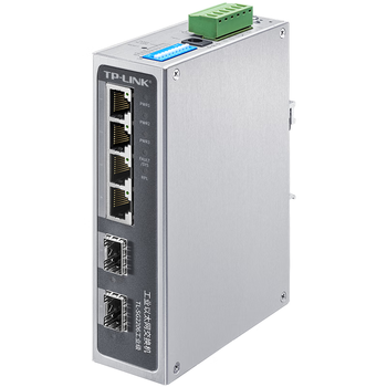 普联（TP-LINK）6口千兆环网简单网管工业企业级交换机 TL-SG2206工业级 4千兆电口+2千兆光口 tp交换器