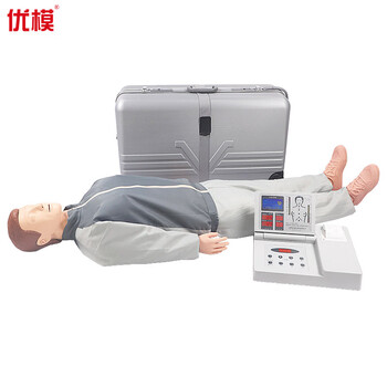优模 YOMO/CPR590升级版心肺复苏模拟人液晶屏显示急救假人培训救生训练模型考核计数打印语音橡皮人可定制