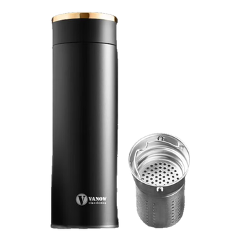 Vanow智能保温杯男316不锈钢水杯子便携年会定制礼盒泡茶杯教师节礼物