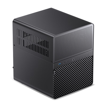 乔思伯（JONSBO）N3 黑色 NAS机箱（ITX主板/铝制外壳/SFX电源位/上下分仓结构/8+1硬盘位/自带100mm*2风扇）