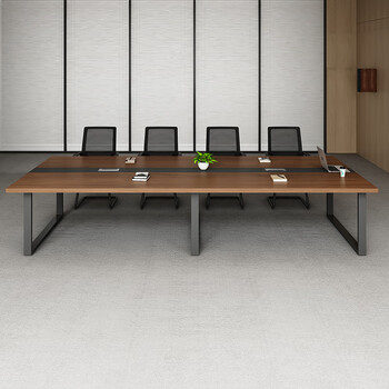 森菲亚会议桌长桌办公桌现代办公室长方形洽谈桌椅组合4.5*1.5米单桌 森菲亚会议桌长桌办公桌现代办公室长方形洽谈桌椅组合4.5*1.5米单桌