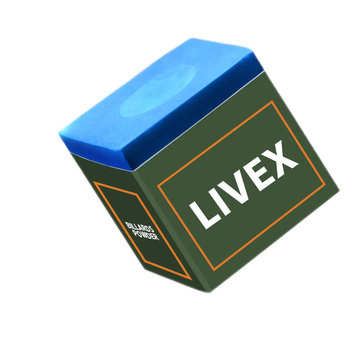 LIVEX台球枪粉斯诺克黑八台球巧克粉杆枪粉擦枪头粉枪粉油性巧粉
