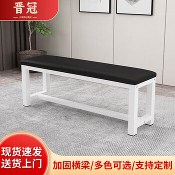 晋冠软包长条凳商场换鞋凳健身房休息凳浴室凳洗澡凳床尾凳 1.2米单层