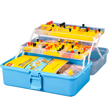 得力（deli）初中物理电磁学实验盒 初中备考礼物 电学实验器材 科学电路仪器 物理实验箱 开学生日礼物