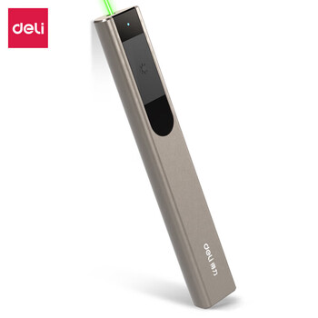 得力（deli）激光笔 ppt翻页幻灯片翻页笔 演讲笔激光翻页笔 2811激光笔(银灰)