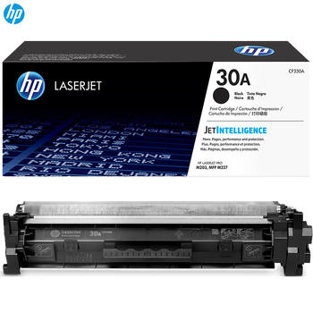 惠普30A（CF230A）原装硒鼓黑色单支装（适用hp 227fdw/227sdn/203dn/203d/203dw/203dw）打印页数1600