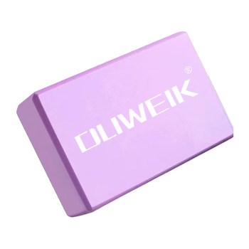 杜威克 瑜伽砖高密度EVA紫瑜伽辅助用品泡沫砖舞蹈辅助用品 紫色