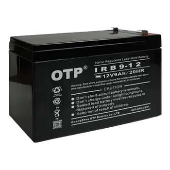 OTP ups不间断电源 12v9ah免维护铅酸蓄电池 消防/报警系统（SPM3K，SC3K，C3K适配）IRB9-12