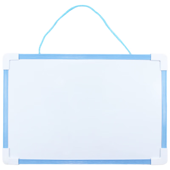 得印白板写字板小黑板家用桌面记事板可擦挂式儿童涂鸦学习画画教学磁性双面小白板留言板蓝色2955