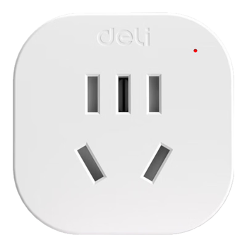 得力(deli)英标转国标 旅行插座 电源转换器 转换插头/插排(英国、中国香港、新加坡等) 一转一 LU5021