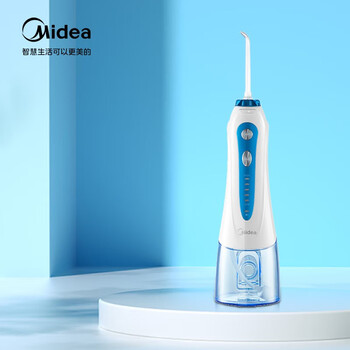 美的（Midea）冲牙器  水牙线 预防牙结石家用便携洗牙器 MC-BJ0102蓝色