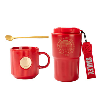 SMILEY SY-HBH7101 红韵时光套装 咖啡杯400ml+马克杯350ml 套 红色