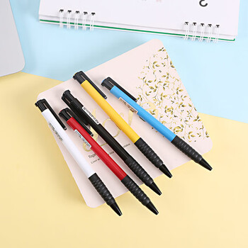 晨光（M&G）0.7mm蓝经典按动圆珠笔办公子弹头原子笔中油笔ABP41701外观颜色随机30支装