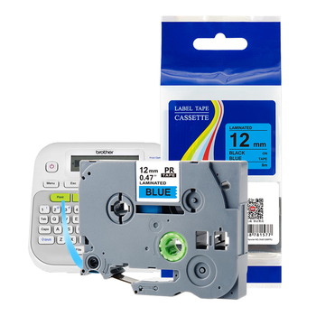 天威标签色带适用兄弟标签机色带覆膜标签带 标签打印机色带不干胶标签纸 TZw-531 蓝底黑字12mm