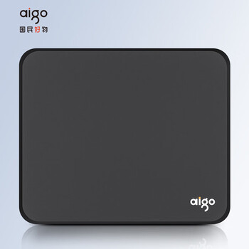 爱国者（aigo）M1鼠标垫  黑色 小号 尺寸300*250*3mm 家用办公游戏鼠标垫