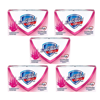 舒肤佳 芦荟呵护香型香皂温和清洁清香抑菌除菌保湿滋润肌肤100克*5