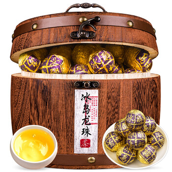 福东顺 茶叶 冰岛龙珠普洱茶生普小沱茶木桶装500g
