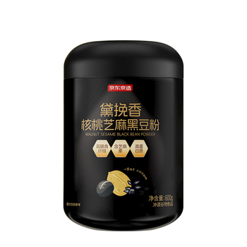 京东京造黑芝麻糊五黑粉核桃芝麻黑豆粉即食早餐中老年营养品600g