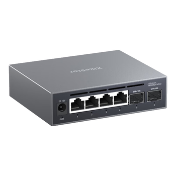 兮克万兆交换机4口2.5G+2口10G网络管理型交换机支持VLAN、聚合家用企业用小型SKS3200-4E2X
