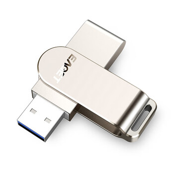 忆捷（EAGET）F60 USB3.0 U盘 高速全金属360度旋转车载优盘网红音乐盘 32GB 商用