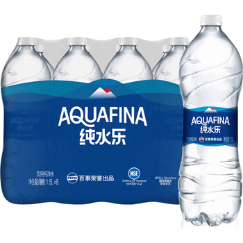 百事可乐【热门商品】纯水乐 纯净水 饮用水 1.5L*8大瓶装 家庭用水整箱装