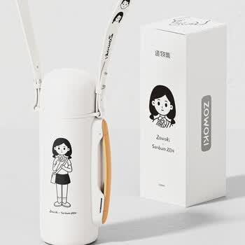造物集 小满旅行壶 316不锈钢 白色小雅1200ml G9-1200