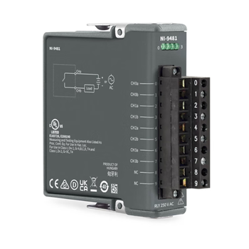 NI 9481 4通道30 V，60 V，250 VAC EM Form A SPST继电器（779006-01）【单位：个】