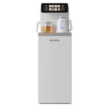 美菱（MeiLing）智能语音茶吧机一体柜家用办公室下置式桶装水多功能制冷制热炫彩触控大屏遥控立式泡茶机MY-C966B