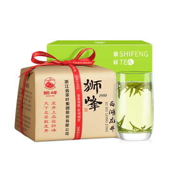 狮峰牌2026年新茶上市绿茶西湖龙井茶叶明前特级100g纸包装送礼自己喝