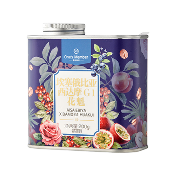 One's Member 埃塞俄比亚西达摩 G1花魁精品咖啡豆200g 单品手冲 日晒浅烘 