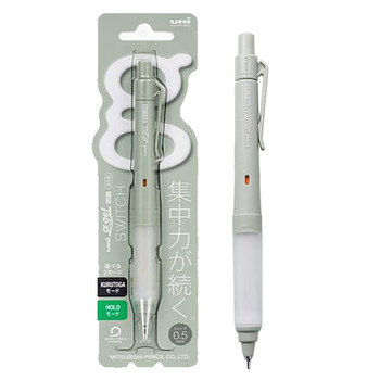 三菱(uni)KURUTOGA自动铅笔 0.5mm双模式旋转软胶笔握不断铅学生考试练字自动铅笔M5-1009GG 蛋白石绿 三菱(uni)KURUTOGA自动铅笔 0.5mm双模式旋转软胶笔握不断铅学生考试练字自动铅笔M5-1009GG 蛋白石绿