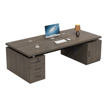 香尔特（Xiangerte）老板桌办公电脑桌台式简约单人桌椅组合书桌家用1.2米双柜加厚款