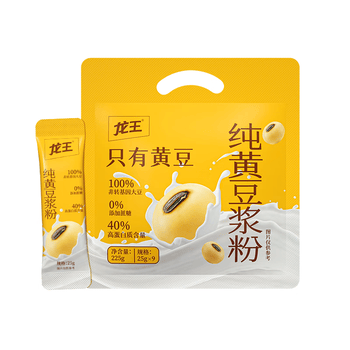 龙王纯豆浆粉无添加糖225g(25g*9条)高蛋白早餐可冷泡代餐非转基因