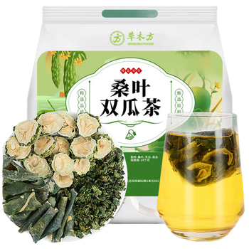 草木方桑叶双瓜茶300g（60包） 糖友福音草本配方 霜打降桑叶茶苦瓜茶血冬瓜皮养生茶 微苦回甘