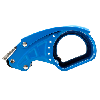 天章办公(TANGO)60mm胶带切割器金属封箱器打包器胶带底座不锈钢刀口/蓝色单个装