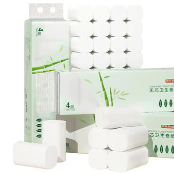 京东京造 白色无芯卷纸4层70g*12卷 卫生纸卷纸手纸厕纸 厕所卷纸 包邮