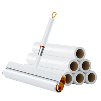 美丽雅粘毛器滚筒沾毛滚毡毛卷纸衣服猫毛清理器除去毛神器24cm共420撕