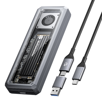 尤达大师（Yottamaster）M.2 NVMe固态硬盘盒SSD USB4硬盘盒兼容雷电4/3 适用苹果Mac mini笔记本电脑外置盒