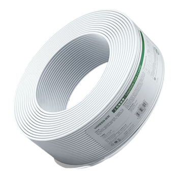 绿联4芯纯铜电话线 RJ11工程家装语音电话线 适用通信座机传真机电话听筒连接线 100米80104