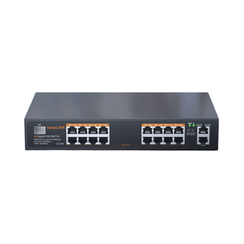keepLINK KP-9000-316GP全千兆标准16口云网管POE供电交换机240W摄像头监控AI智能分流器/台 