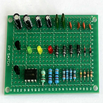 优品沃目新手初级识别焊接练习元件包套件直插训练板电子初学者  元器件+镀锡万能板（2套）