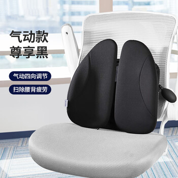 佳奥人体工学靠垫办公室护腰靠背垫椅子久坐腰垫座椅腰靠上班气动款