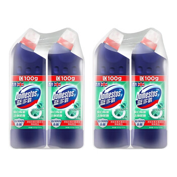 DOMESTOS 亮白洁厕啫喱 香杉松木香 600g*4 除菌除臭去垢