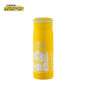小黄人（DESPICABLE ME MINION MADE）不锈钢直身杯可爱便携保温杯 快乐拎拎杯380mL MN-KLB35