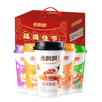 香飘飘脆啵啵奶茶3连杯装椰奶香芋