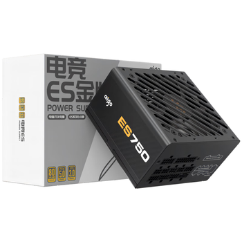爱国者（aigo）电竞ES750W ATX3.0金牌全模组 黑色 台式机主机电源 80PLUS金牌/原生PCIE5.0/大单路12V/5060Ti