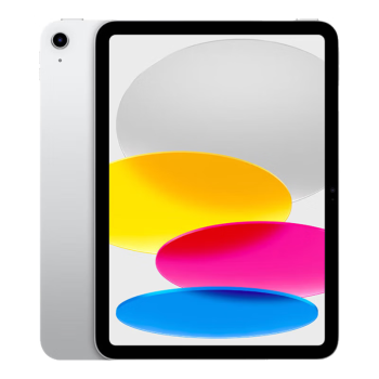 Apple/苹果 iPad(第 10 代)10.9英寸平板电脑 2022年款(256GB WLAN版/学习办公娱乐/MPQ83CH/A)银色